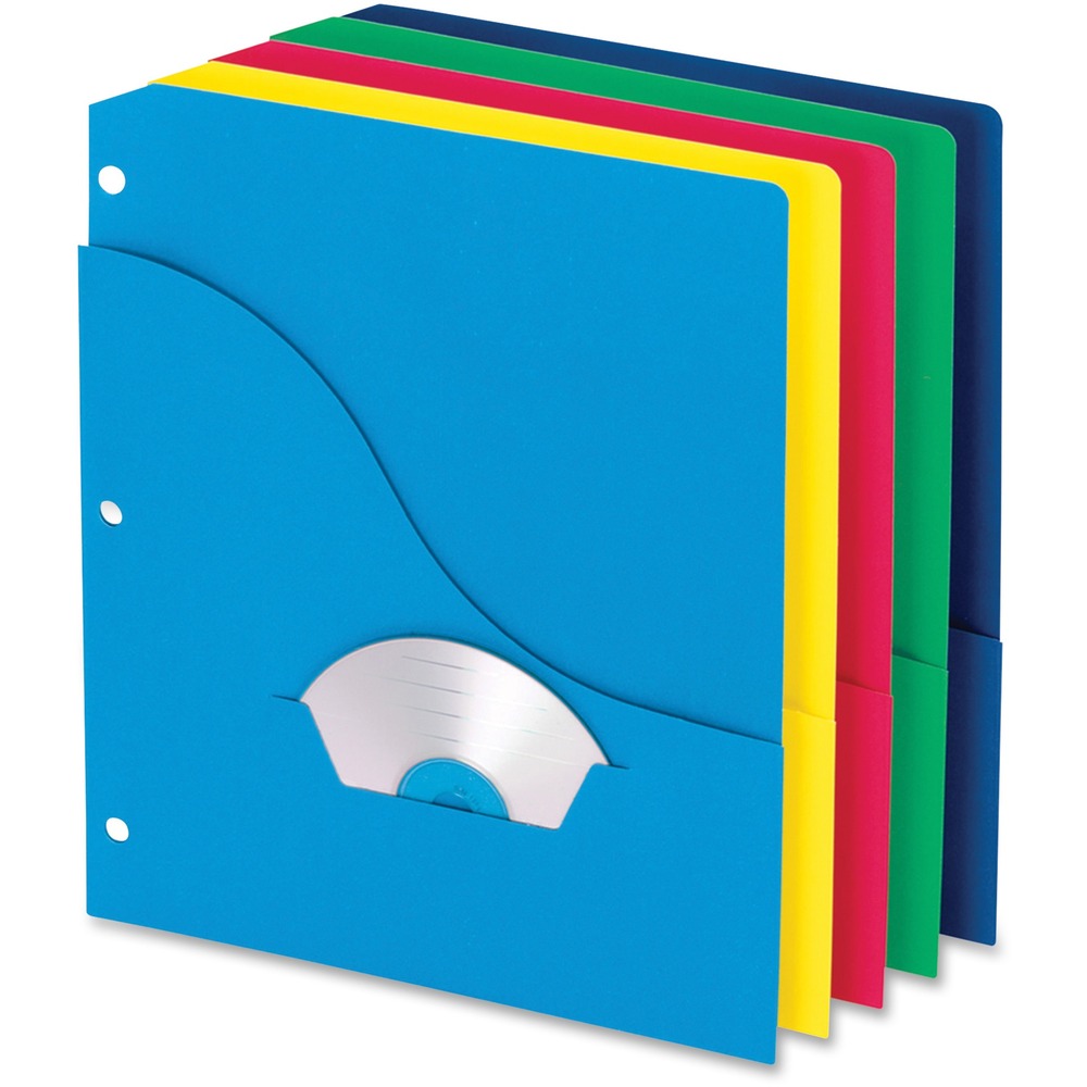 PFX32900 - These project folders are perfect for organizing projects. Unique stylish large pockets hold letter-size sheets with die-cut smaller pockets for such items as CDs, DVDs, business cards and index cards. Folders are three-hole punched to fit in standard three-ring binders. They are made of 11 point stock.