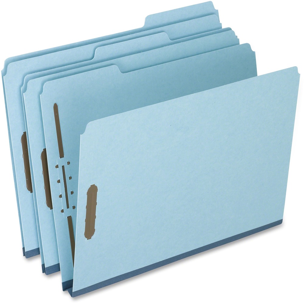 PFXFP213 - Sturdy fastener folders feature two built-in fasteners to securely hold papers in the folder. Fasteners in positions No. 1 and 3 also add more storage options. Expansion is strengthened by reinforced tape gussets so it can hold up to 400 sheets. 1/3-cut tabs are in assorted positions for easy identification. Fastener folders are made of 25 point pressboard for rigidity and strength.