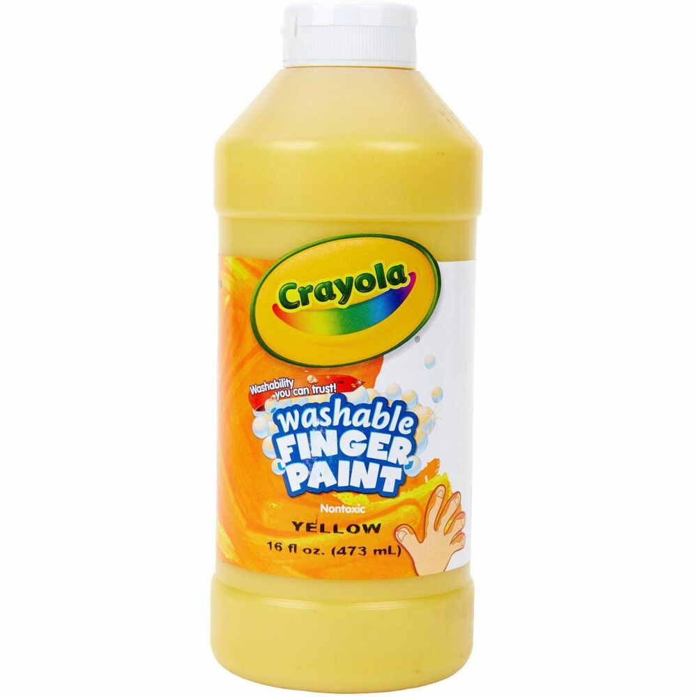 CYO551316034 - Washable finger paint makes finger painting worry-free for teachers and parents. Premium washable paint easily washes from skin and most washable clothing so paint is perfect for introducing young children to the joys of painting and self-expression. Creamy, thick consistency reduces spilling and splashing and assures consistent performance. Freeze-thaw stable paint does not separate and won't crack or rub off when dry. Translucent, plastic squeeze bottle with airtight flip-top lid reduces spoilage and delivers easy, clean dispensing. Paint is certified AP nontoxic.