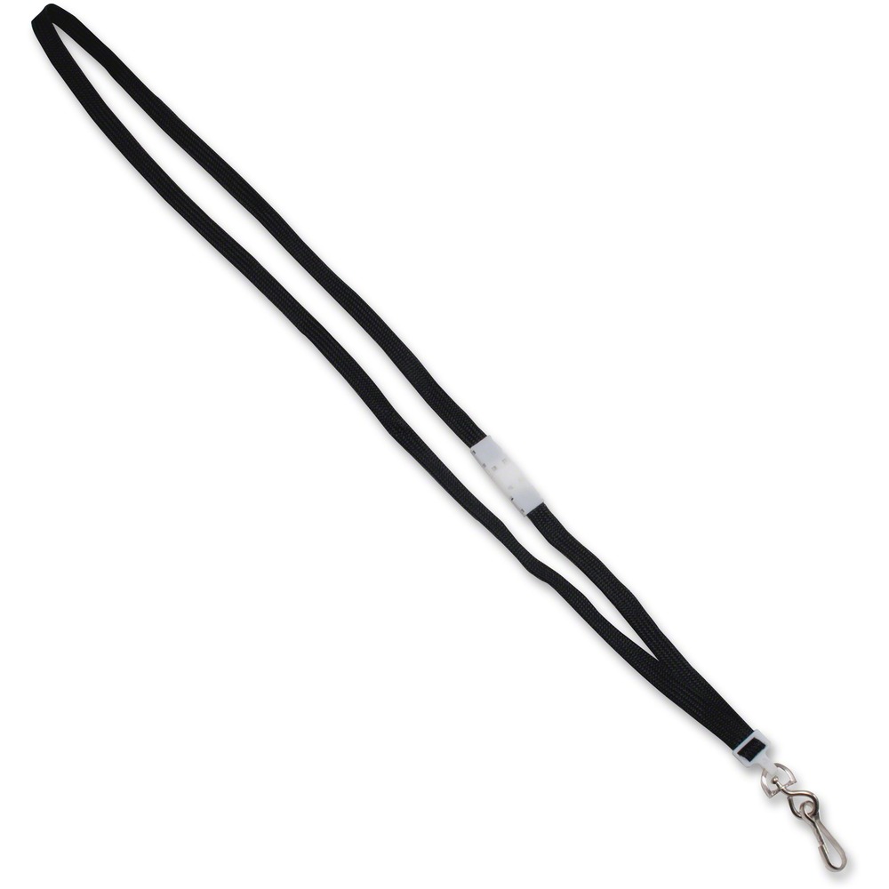 AVT75404 - Easily display your badge in clear view using the 36" Deluxe Breakaway Neck Lanyard with J-Hook. The 36" long durable, black cotton/nylon cord with J-hook offers a comfortable way to hold employee badges or other identification without attaching to your clothing. You don't have to worry about dropping your badge when you're on-the-go. They're also great for holding keys. Unique breakaway feature ensures safety for the wearer if snagged, pulled or caught. Lanyards with hooks are an excellent choice for small or large office use.