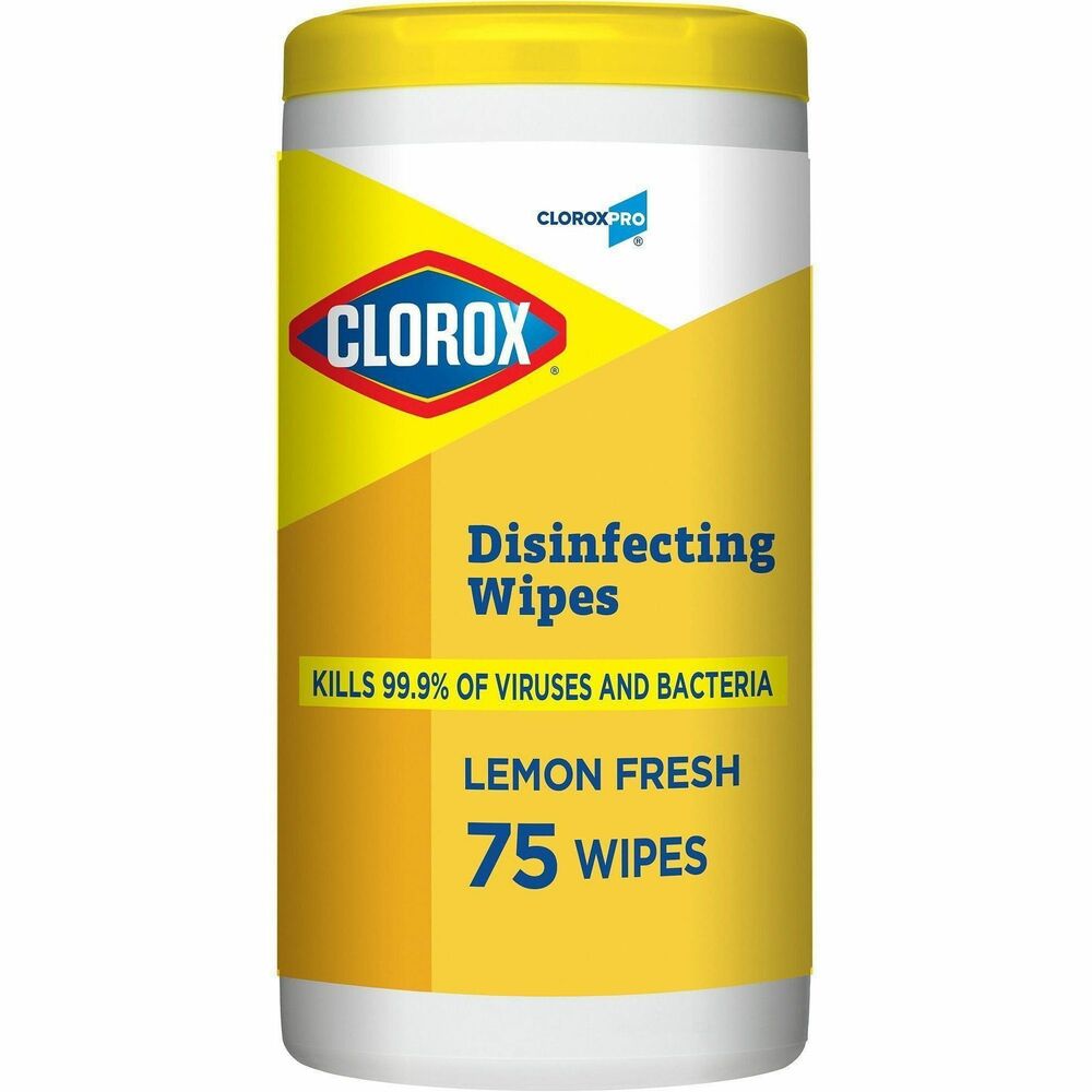CLO15948 - Clorox Disinfecting Wipes clean and disinfect in one easy step when used as directed. These lemon-scented wipes are EPA-registered to kill 99.9 percent of germs including cold and flu viruses in 15 seconds when used according to disinfection directions. They also remove common allergens like pet dander, pollen particles and grass. One antibacterial wipe can kill 99.9 percent of bacteria in just 10 seconds. Wipes are effective on the following bacteria: Campylobacter jejuni, E. coli, Kleb, MRSA, Salmonella, Staph and Strep. They also meet EPA criteria for use against SARS-CoV-2, the virus that causes COVID-19, on hard, nonporous surfaces. Premoistened, textured wipes are suitable for a variety of surfaces including acrylic, glass and vinyl. Use on germ hot spots such as doorknobs, handrails and faucets. They are ideal for offices, daycares, schools, hotels, restaurants and more.