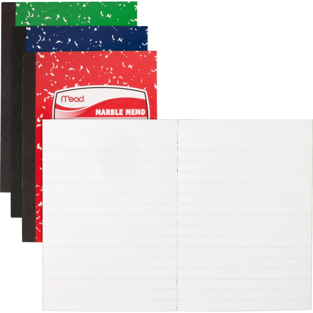 MEA45417 - Memo book offers a compact size so you can take it with you anywhere and contains 80 sheets. Each sheet is legal/narrow-ruled to give you plenty of space to capture all your notes. Bookbound design is smooth and won't snag on clothes or bags. Pages are permanently bound and not meant to be torn out. Space on the front cover offers a place to write your name and/or subject.