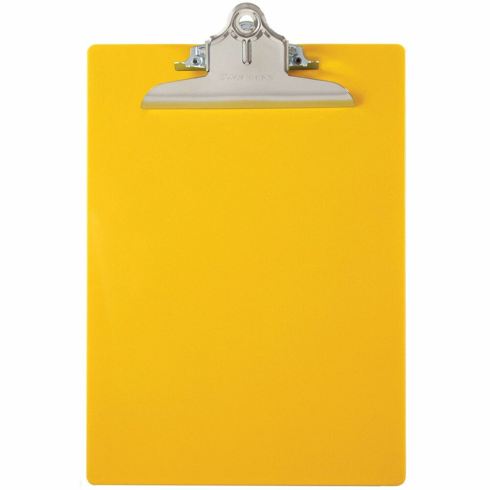 SAU21605 - Color-code your life and work by using the Recycled Plastic Clipboard with high-capacity clip. Bright-colored, slim clipboard is made from a high percentage of recycled polystyrene. Use this clipboard as a visual aide and color-code by department or task in any environment, such as medical, sports teams or classrooms. This clipboard features a strong, high-capacity clip that securely holds 1" of letter-size and A4-size paper. Hang it neatly on the wall using the built-in hanging hole.