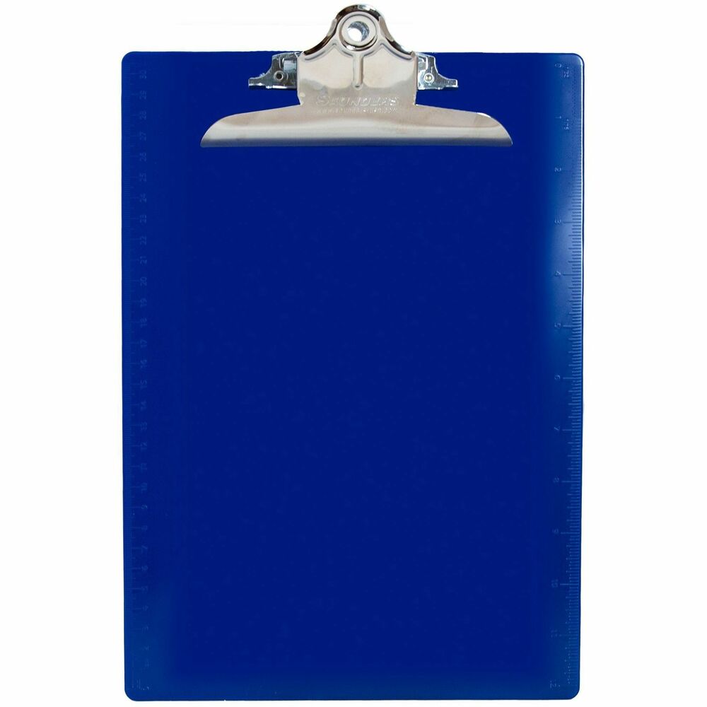 SAU21602 - Color-code your life and work by using the Recycled Plastic Clipboard with high-capacity clip. Bright-colored, slim clipboard is made from a high percentage of recycled polystyrene. Use this clipboard as a visual aide and color-code by department or task in any environment, such as medical, sports teams or classrooms. This clipboard features a strong, high-capacity clip that securely holds 1" of letter-size and A4-size paper. Hang it neatly on the wall using the built-in hanging hole.