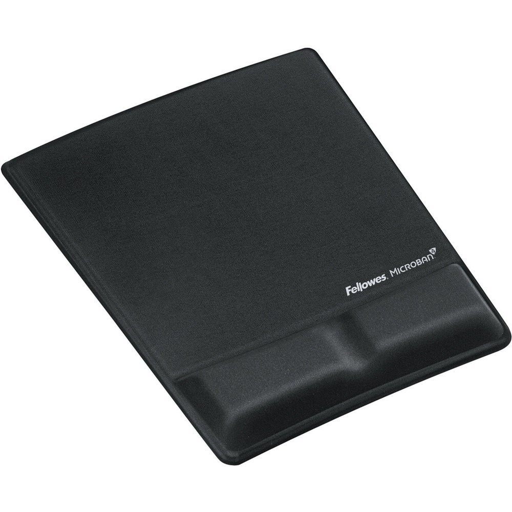 FEL9181201 - Improve your work station comfort with this Fellowes ergonomic mouse pad with wristrest support. The jersey fabric cover keeps the support soft to the touch with a breathable design to keep you comfortable and cool. Self-adjusting memory foam conforms to your wrists to provide customized support. Microban antimicrobial protection helps keep your product cleaner. The black color 9181201 lets this wrist support blend in with your office furnishings, making it a seamless and functional addition to your desk.
