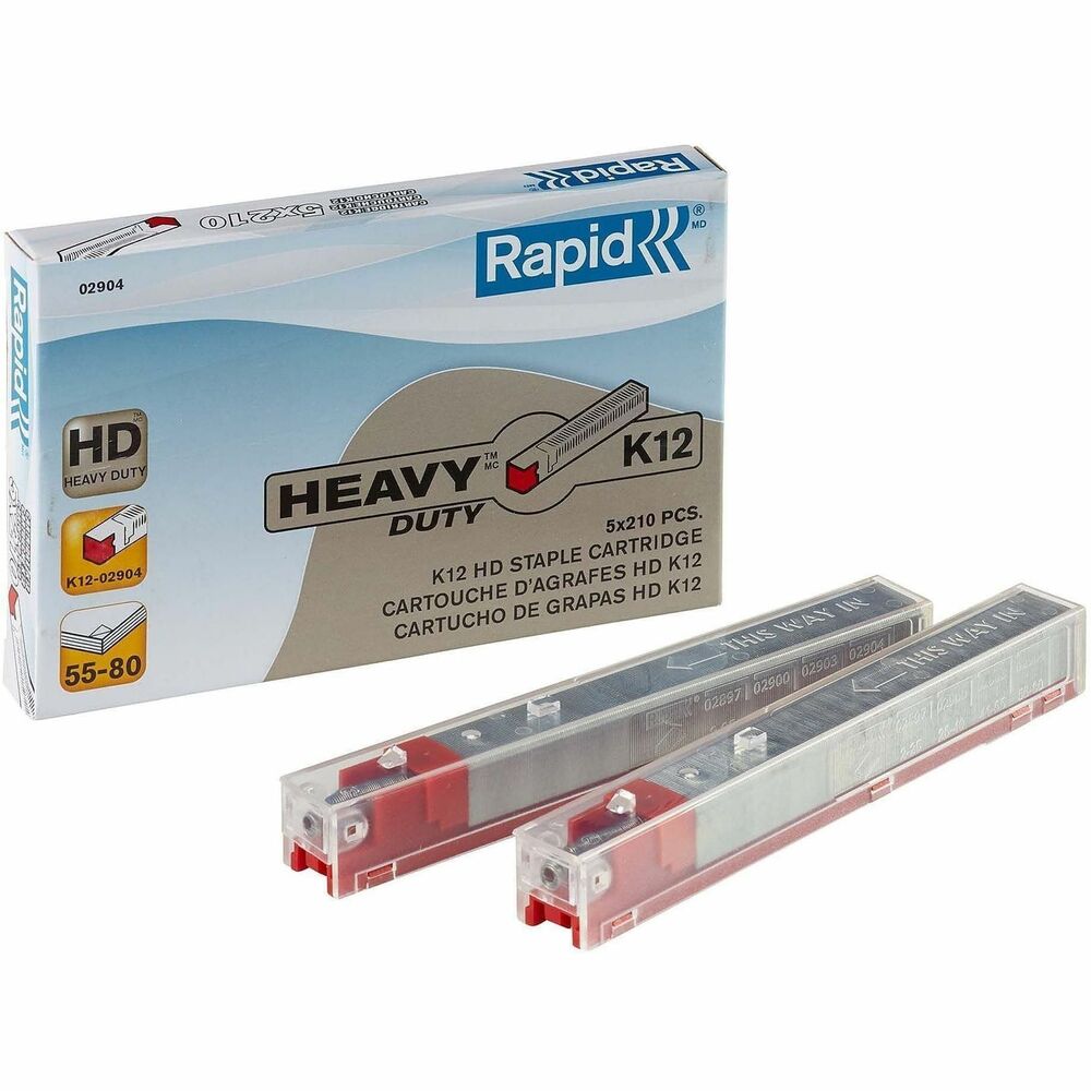 RPD02904 - Color-coded cartridge is designed for the Rapid Heavy-Duty Cartridge Stapler. It is easy to use. Each staple fastens from 56 to 80 sheets.