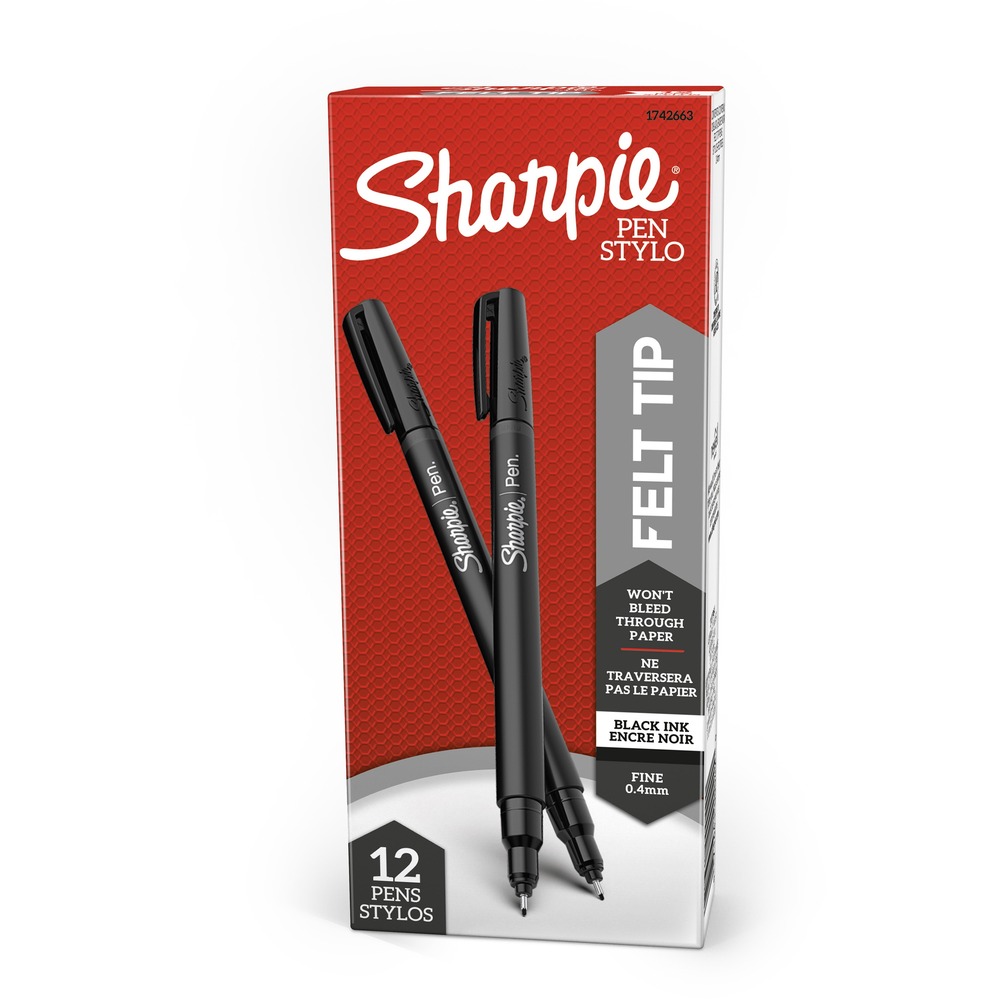 SAN1742663 - Sharpie Pen is especially designed for your everyday writing needs. Use it for note-taking, journaling, writing letters, making cards and more. The bold permanent ink won't bleed through paper and resists messy smearing. Pen offers a plastic cap and durable fine point that delivers precise, consistent writing with minimal effort. Acid-free, nontoxic ink is water-resistant and smear-resistant when dry. More from the Manufacturer