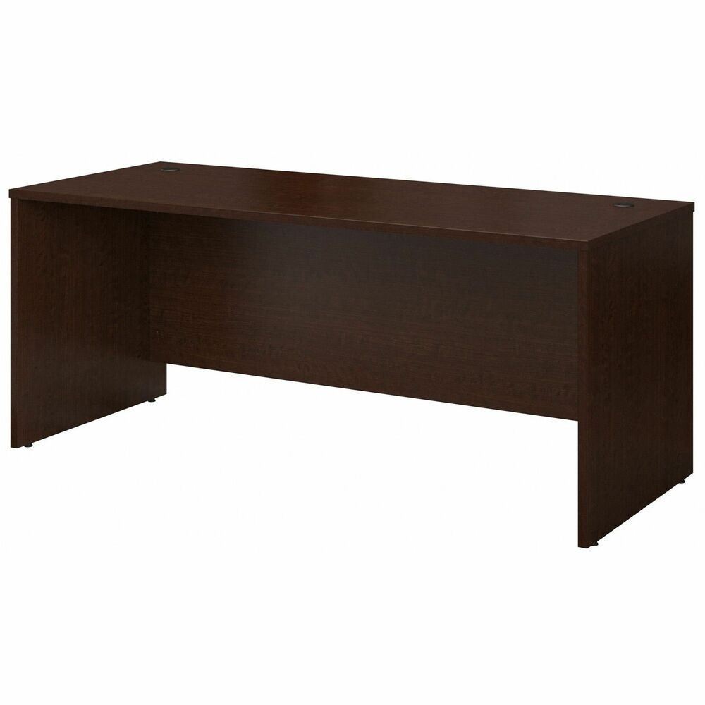 BSHWC12936 - Configure your perfect office with this 72" wide desk shell that features an open-leg table design to provide flexible solutions. It is constructed with 100 percent thermally fused, Mocha Cherry laminate for durability and superior resistance to scratches and stains. You'll enjoy the integrated wire management located within both desktop and leg grommets to conceal cables and keep your desk area uncluttered. Blend with the Bush Business Furniture Series C Collection 72" wide Hutch or use as a standalone desk component for limited office spaces. Maximize the function of your work space by adding a two-drawer or three-drawer mobile pedestal (sold separately) and customize your desktop with accessories such as a keyboard tray (sold separately) for convenience. This collection allows you to expand your office as your needs grow with a left or right return and credenza. Compensate for uneven floor surfaces with adjustable levelers.