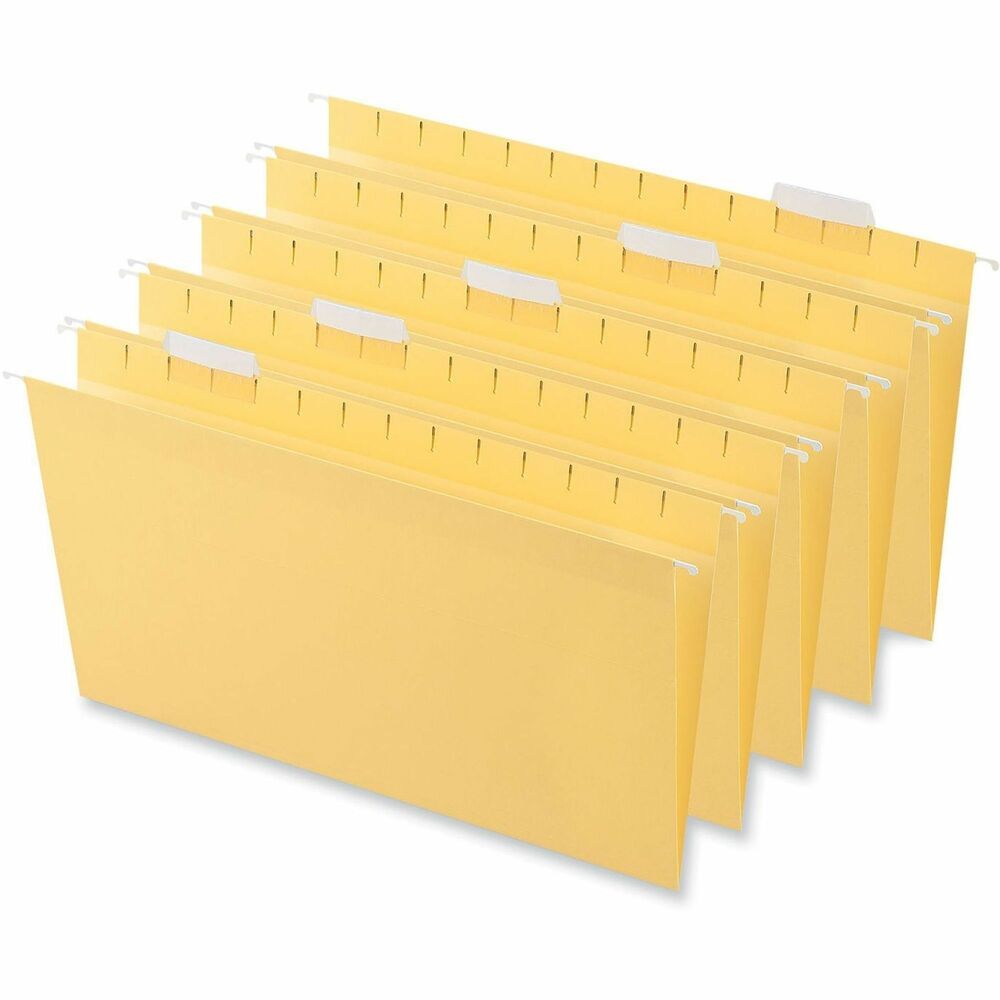 UNV14219 - Organize files by color for easier identification. Match with same color interior folders, sold separately, for quick filing. Vivid folders are constructed of 11 pt. stock. Slotted font and back interior panel. Includes clear index tabs and inserts.