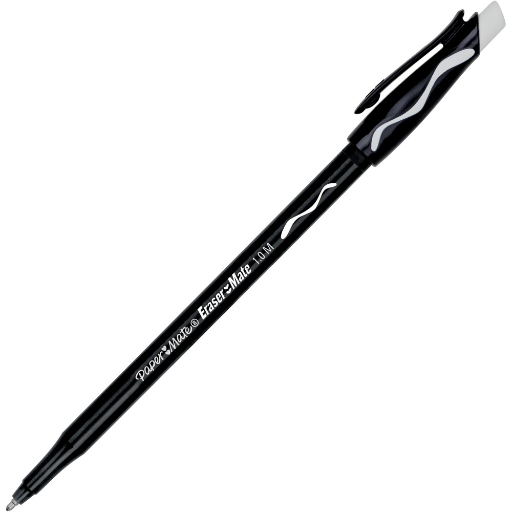 PAP3930158 - Erasermate ballpoint pens contain technologically advanced erasable ink that writes smoothly and erases cleanly. Pressurized ink allows you to write at any angle with stainless steel point.