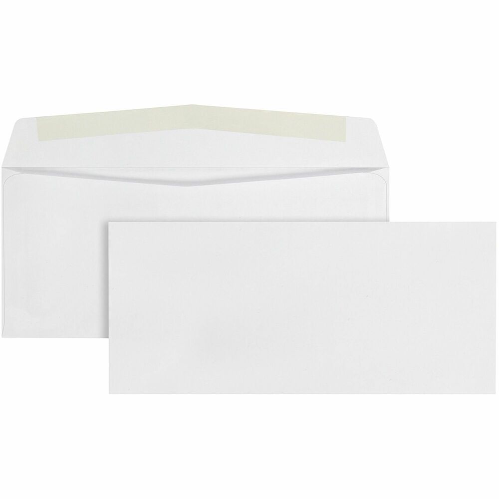 QUA90020B - No. 10 business envelopes provide dependable performance that meets your mailing needs. 24 lb. bright-white stock and contemporary side seams add quality, professionalism and convenience to your mailing experience. Fully gummed flap creates a super-secure seal.