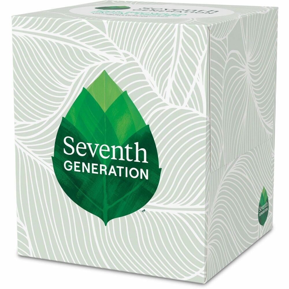 SEV13719 - Two-ply facial tissue is gentle on noses and the planet. Reduce your impact on the environment with these recycled facial tissues that are made with a high percentage of post-consumer content - the paper we all recycle every day at home, school and work. Hypoallergenic, soft and absorbent tissues are whitened without chemicals containing chlorine, and have no added dyes or fragrances. Cube box contains 85 tissues.