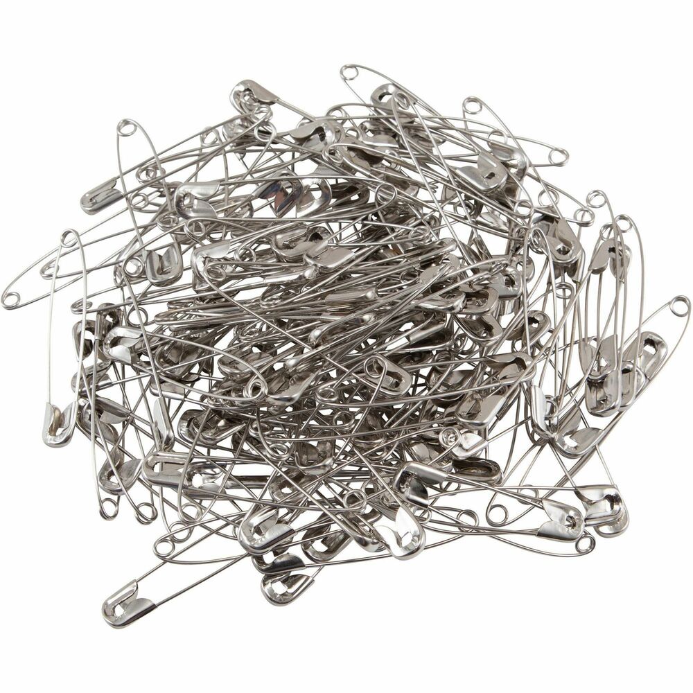LEO83200 - Nickel-plated steel safety pins feature rust-resistant finish. Smooth sharp points allow easy penetration. Traditional design is easy to use.