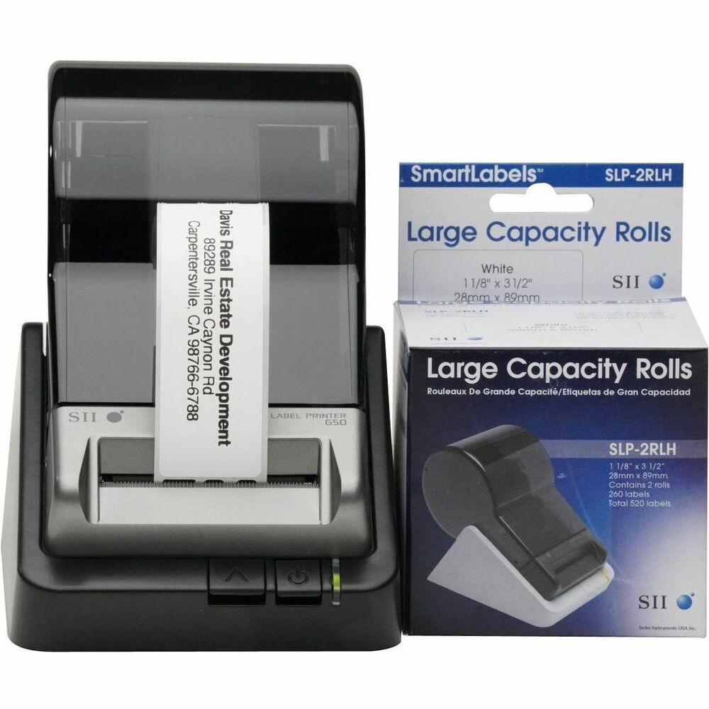 SKPSLP2RLH - Large-capacity address labels streamline your labeling process and ensure crisp, legible printouts. Strong adhesive securely sticks to your envelopes. Address labels are designed for Seiko SLP 400, 200 and 100 series, SLP EZ30 and Dymo Labelwriter 300 and 400 series printers.