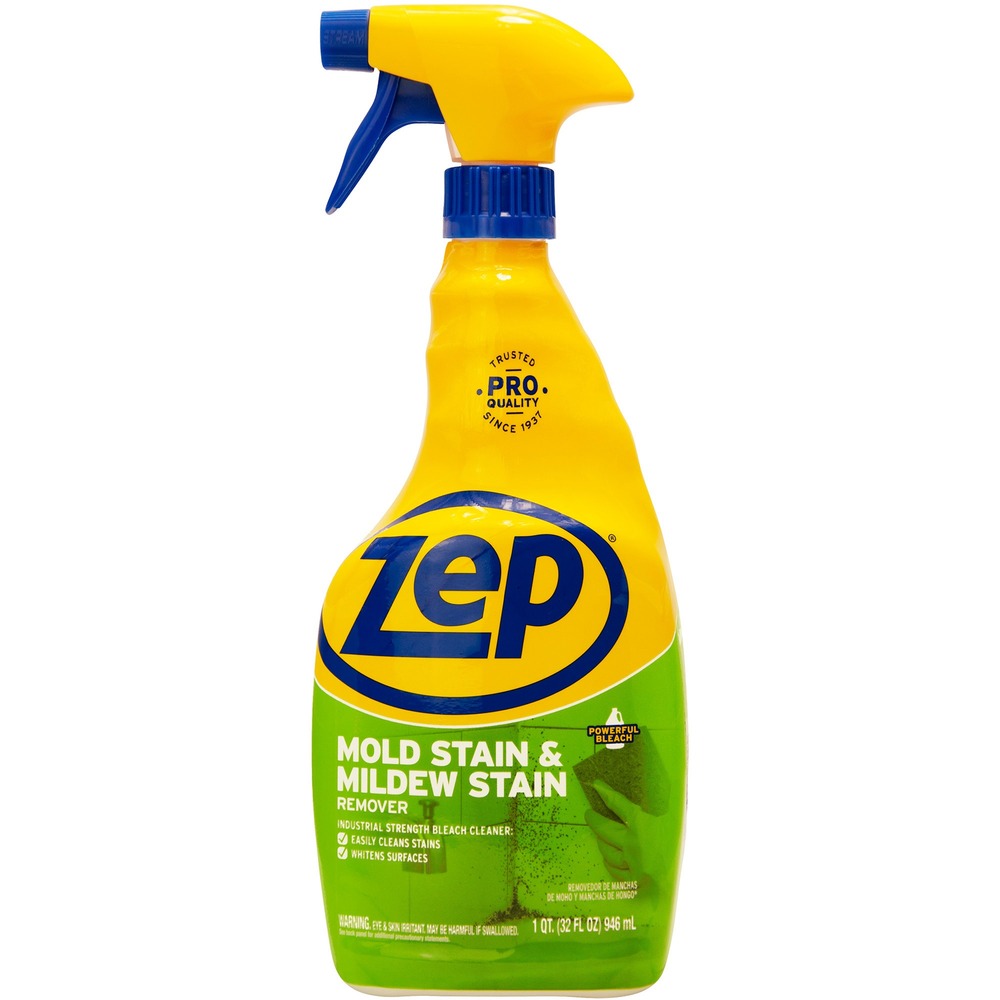 ZPEZUMILDEW32 - Mold and mildew stains are unsightly. They require a powerful, specialized cleaner. Commercial Mold Stain and Mildew Stain Remover is formulated to put the power of bleach to work cleaning toilet bowls, sinks, ceramic tile, grout and many other unpainted surfaces. It Whitens fiberglass, tile and grout. Use industrial-strength formula indoors and out. Simply spray, wipe and rinse clean.