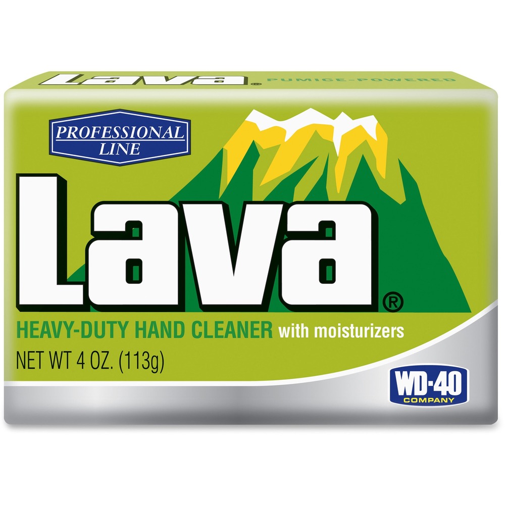 WDF10383 - Lava Bar Soap is tough on grime, not your skin. Soap contains two types of moisturizers. Original pumice power cuts through and quickly removes the toughest dirt, grease, grime, soils, resins, printer ink, paint, glue, rubber cement, gasket, tile cement and adhesives.