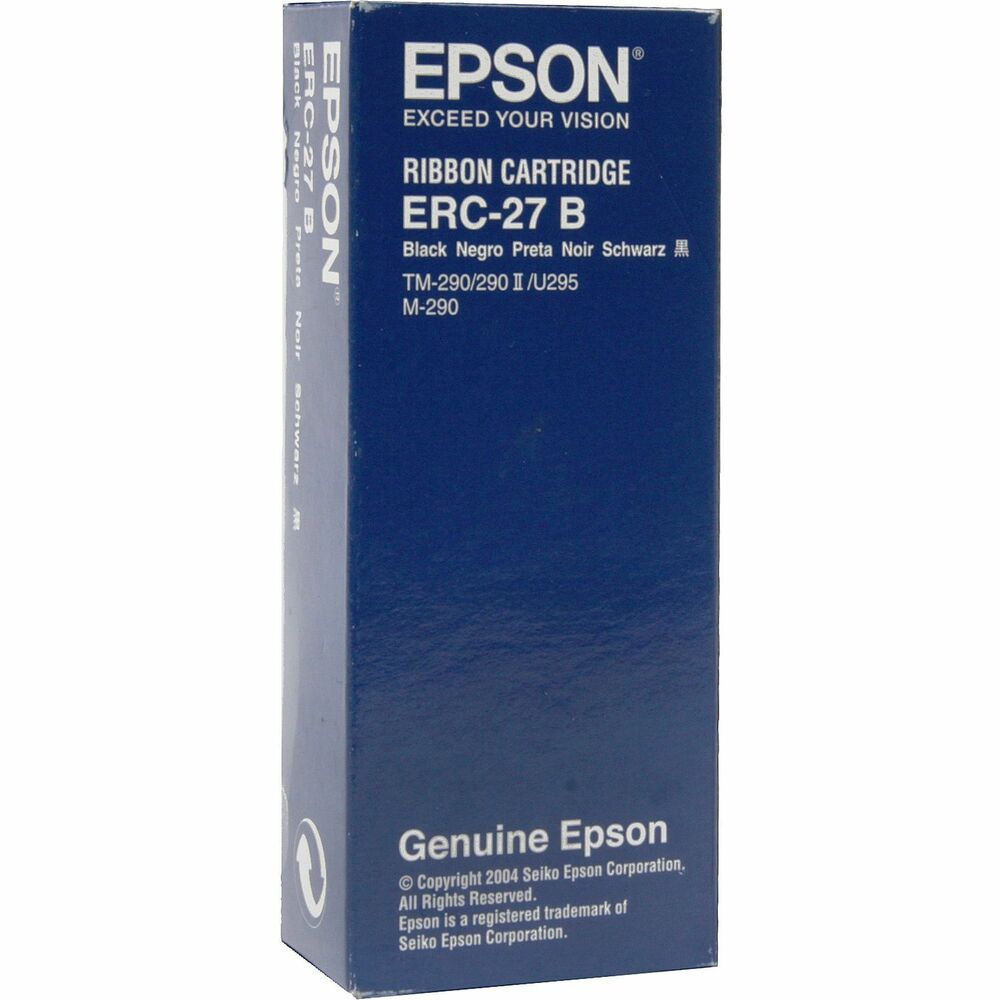 EPSERC27B - Printer ribbon for impact printers is built to exacting specifications to ensure you get the quality output and reliability you need. By using genuine Epson point-of-sale consumables, you will lengthen the life of your Epson equipment, avoid equipment damage and protect your warranty. Ribbon is designed for use with Epson TM-U295.