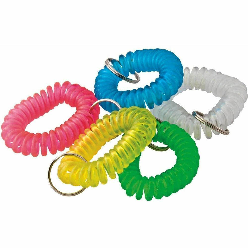 BAUKC7000 - Flexible plastic coil is designed to be worn around the wrist during exercise, play dates, errands and more for quick easy access to keys. Each key chain meets or exceeds standard for RoHS compliance for lead, mercury, bromine, chrome and cadmium. More from the Manufacturer