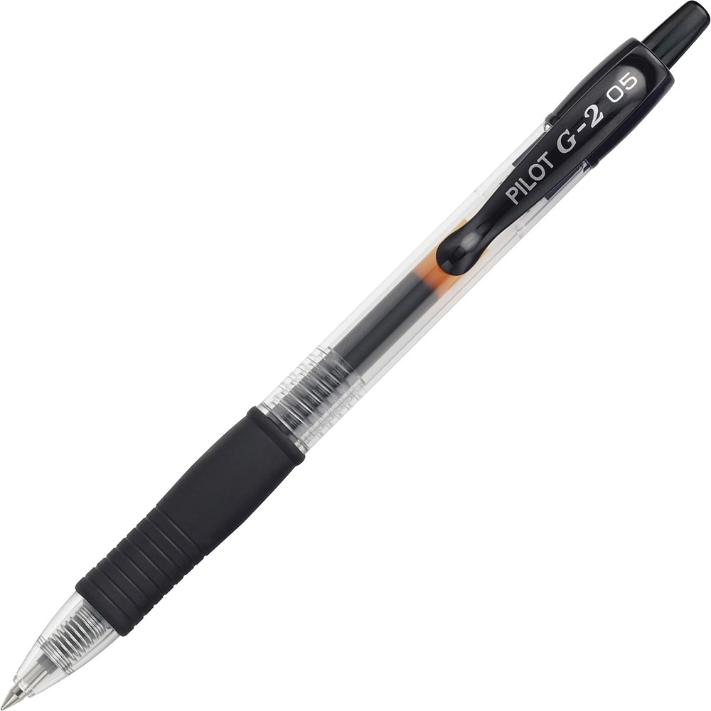 PIL31103 - G2 Retractable Gel Ink Rollerball Pen features smear-proof gel ink for exceedingly smooth writing. Contoured latex-free rubber grip provides writing comfort. Long-writing pen has no cap to lose and is refillable.