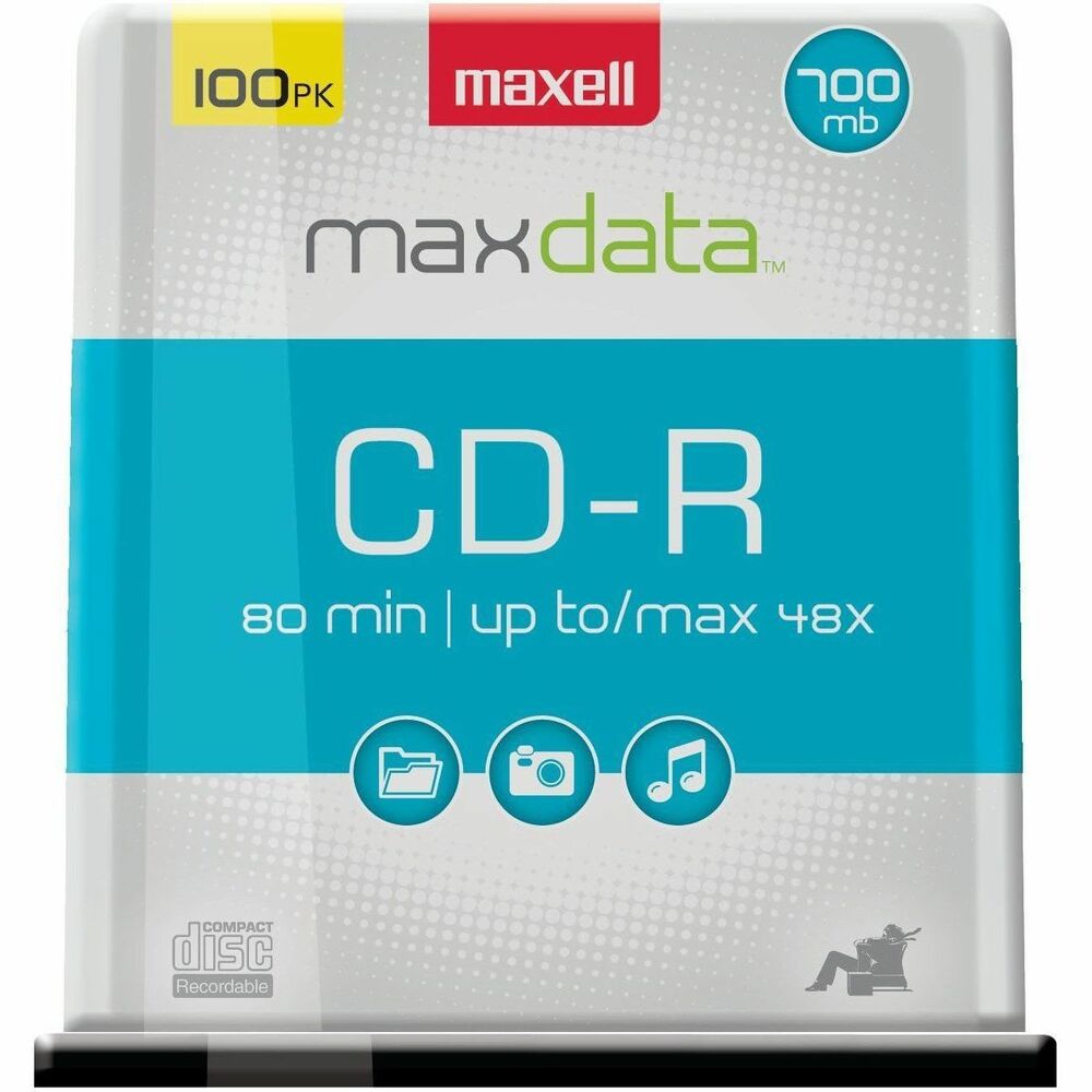 MAX648200 - Maxell offers a full range of blank media and media storage products for all your recording and archiving needs. With the high capacity storage of our CDs and DVDs which allow you to record your data, music, photographs, videos, text files, and more along with our Jewel Cases and Paper Sleeves to help you safely store and protect your digital investments from dust, scratches, and other contaminants, we provide complete storage solutions for storing and sharing your media. More from the Manufacturer