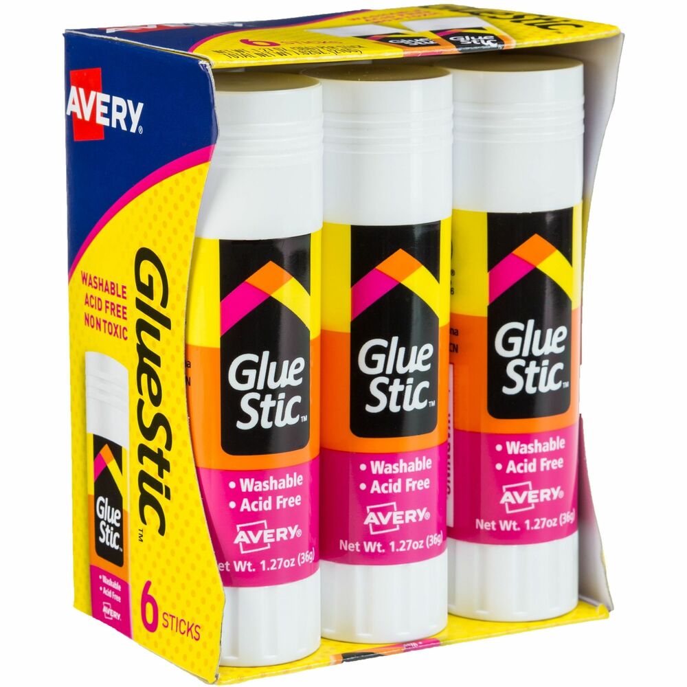 AVE98073 - Glue stick delivers permanent adhesive that securely fastens paper, cardboard, photographs and more for great crafting, scrapbooking and other projects. Simply lift the cap and twist the base for easy application. The photo-safe formula is acid-free and won't harm precious materials. Adhesive washes easily out of clothing. ACMI certified glue conforms to ASTM D 4236. More from the Manufacturer