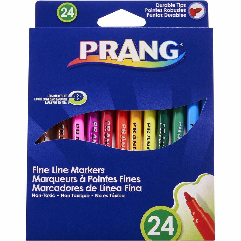DIX80715 - Washable markers feature fine points for detail and accuracy. Long-lasting, super-resistant, 2.75mm nibs provide durability. Superior ink delivers a smooth laydown and accuracy. Washable ink won't bleed through paper, making these markers mess-free. They are ideal for lettering, drawing, outlining and detail work. The caps are ventilated and meet all small parts consumer safety standards. Ink is certified AP nontoxic.