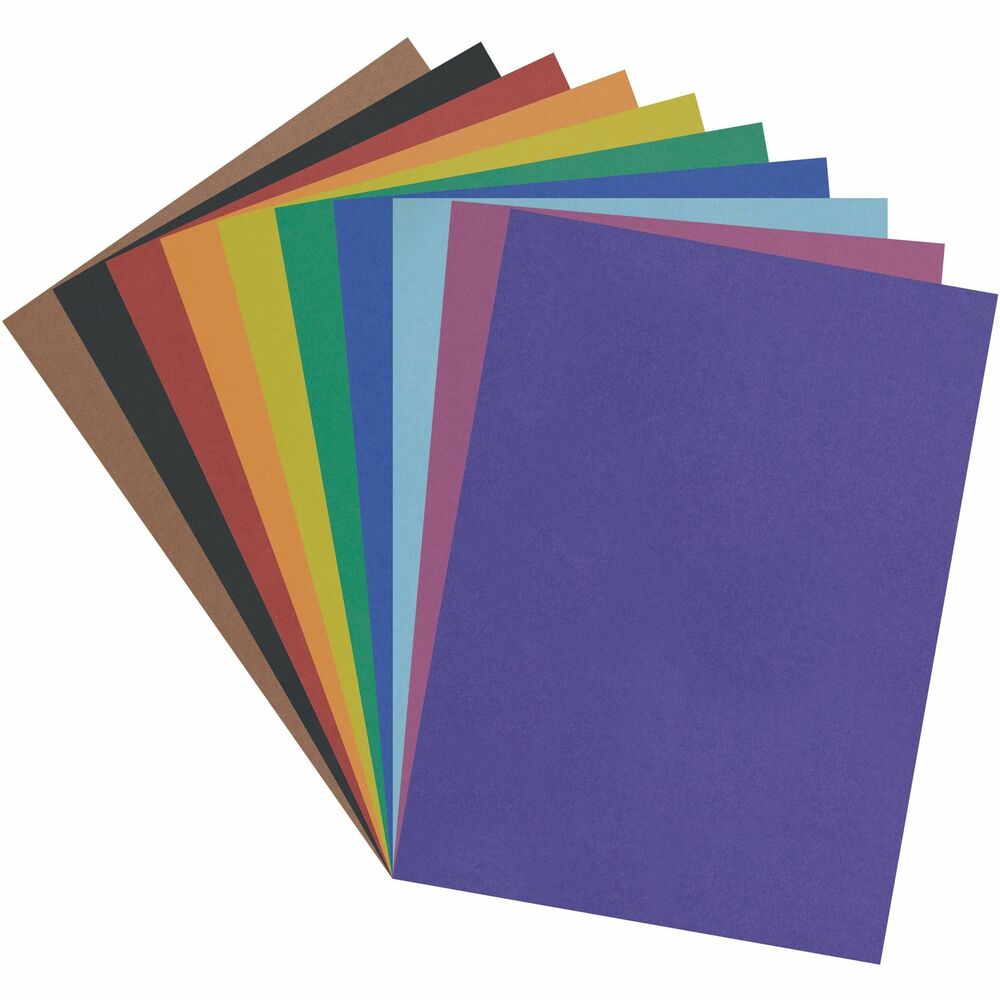 PAC5487 - Four-ply railroad board is brilliantly colored on both sides. It is great for construction, art projects, mats, mounting, block printing, painting, markers, stenciling and posters.
