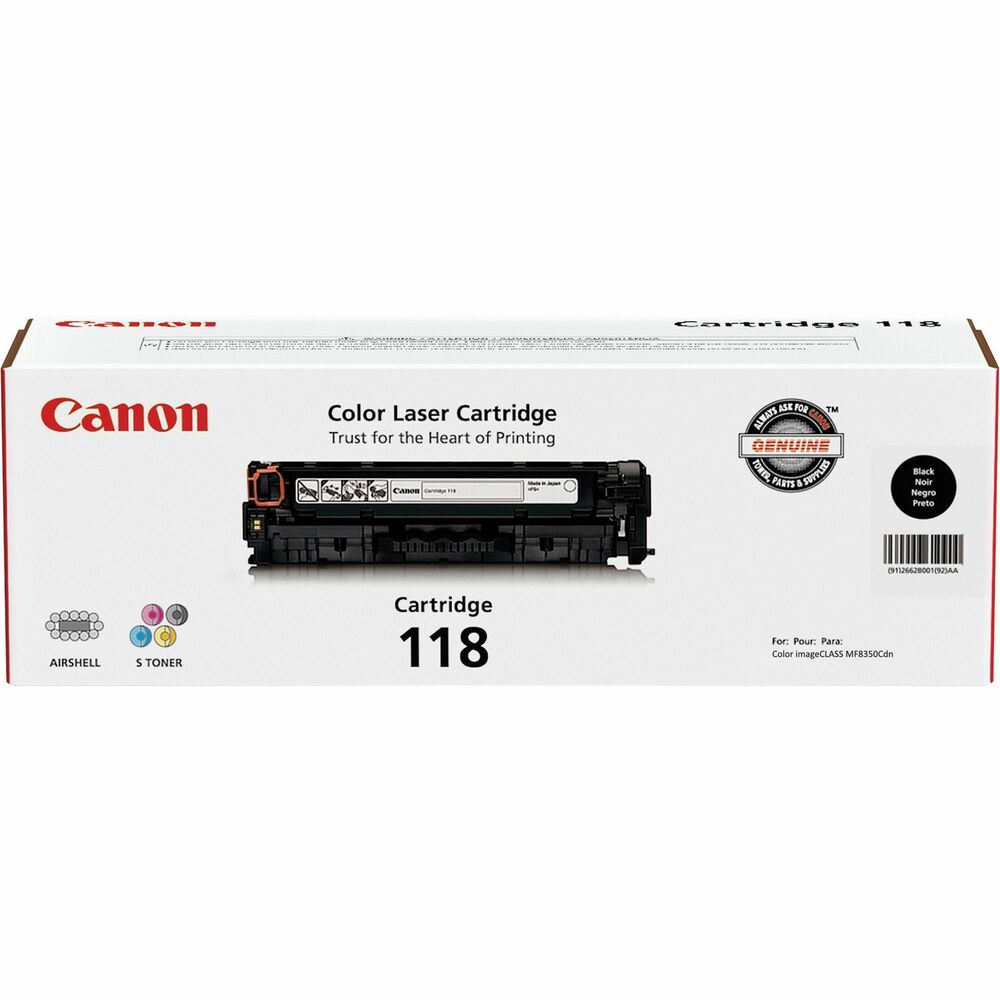 CNMCRTDG118BK - Toner cartridge brings out the best in your text and images. With Canon Genuine Toner cartridges, you can be sure you have the right supplies for your Canon imageClass MF8350CDN, LBP7200CDN, MF726Cdw, MF729Cdw, 8380cdw and MF8580Cdw. Using Canon Genuine products means a longer life for your Canon equipment, high yields, superior performance and the highest-quality output for your machine. Black cartridge yields approximately 3,400 pages.