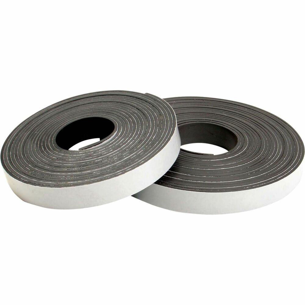 Zeus Magnetic Tape - 15 ft Length x 0.50" Width - Black - Adhesive Backing - Dispenser Included - Cutter Edge Dispenser - For Calendar, Mount Picture/Poster, Sign, Photo, Art, Crafting, Project, Picture, Business Card, Office, Room, ... Roll - 1 Roll