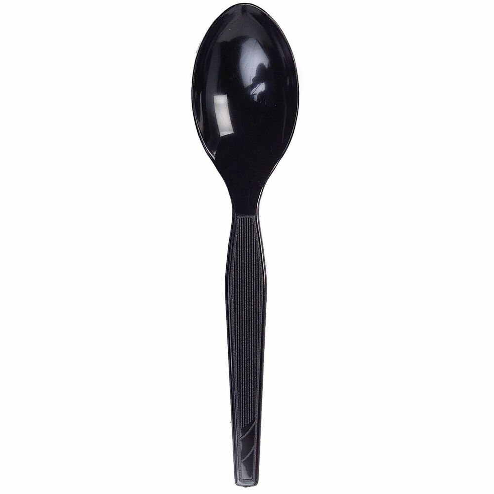 DXETM517 - Plastic teaspoons with an elegant black color are ideal for office parties, luncheons and breakroom use. Use with cold or hot foods. Utensils are made of medium-weight polystyrene for rigidity and flexibility as well as shatter-resistant and durable. Each teaspoon measures 5-7/8". Efficient Dixie dense pack packaging helps conserve valuable storage space. More from the Manufacturer