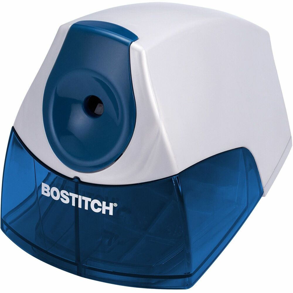 BOSEPS4BLUE - Created with the home office and office workers in mind, the Personal Electric Pencil Sharpener features a space-saving design that fits perfectly on any desktop or work space and looks great with its modern twist. This sharpener may be small, but it has a powerful motor you can rely on to operate stall-free. High-capacity, easy-clean, transparent shavings tray will eliminate your frequent trips to the waste basket. Keeping your safety in mind, the shavings tray has the added benefit of safely preventing operation when the tray is removed. Expect precision and cleanly sharpened pencils with the automatic HHC Cutter Technology that extends cutter life by four times. More from the Manufacturer