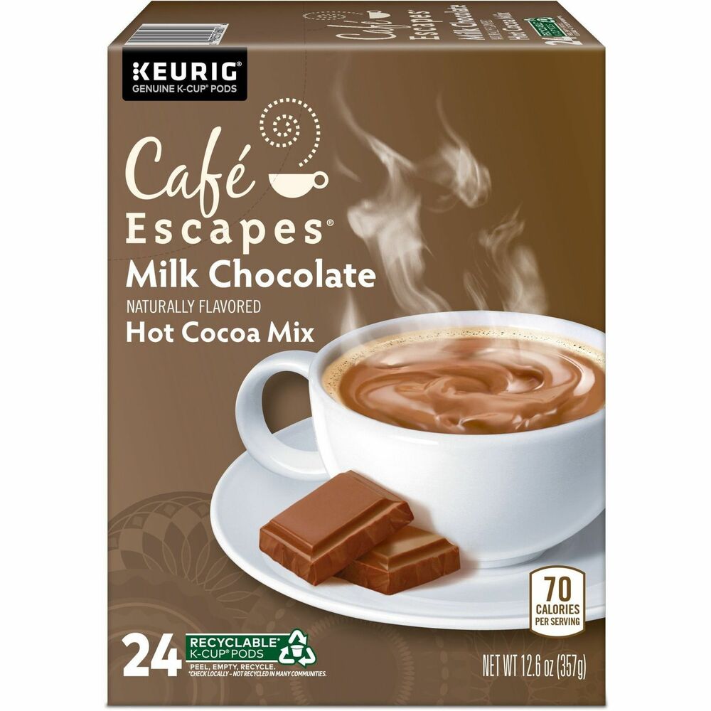 GMT6801 - One sip of our velvety rich milk chocolate cocoa and you'll know you're enjoying a higher order of hot cocoa. Unbelievably creamy, unquestionably satisfying-it's an ideal treat for moments of indulgent relaxation. Introducing Recyclable K-Cup Pods: Simple. Delicious. And now Recyclable. Enjoy the same great-tasting coffee you know and love, and when you're done just peel, empty and recycle. Introducing Recyclable K-Cup Pods: Simple. Delicious. And now Recyclable. Enjoy the same great-tasting coffee you know and love, and when you're done just peel, empty and recycle.