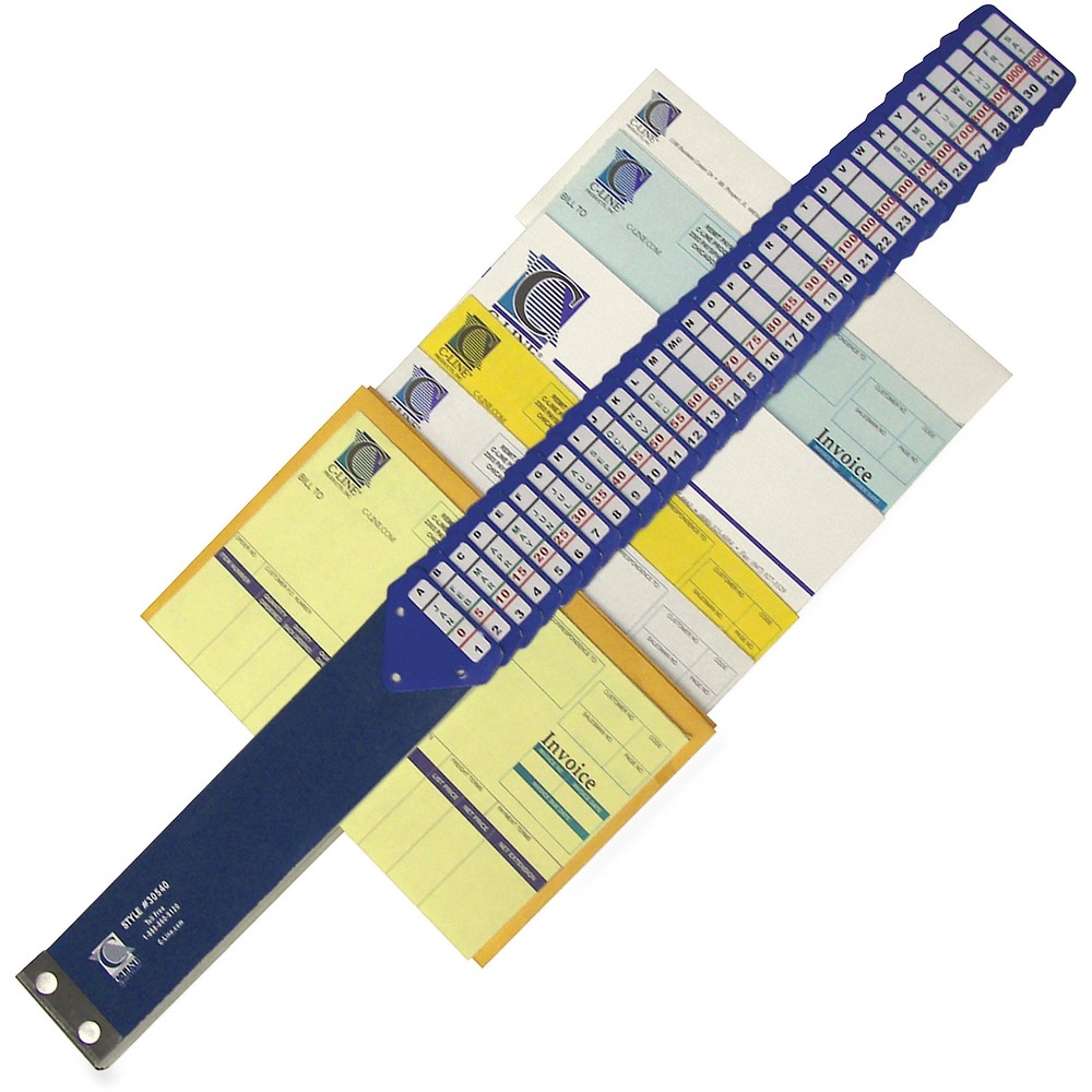 CLI30540 - Sorter provides the quickest, easiest way to sort and file purchase orders, invoices, checks, letters and other office documents. Heavy-duty pressboard construction is durable and features insertable metal tabs and plastic windows. Includes five indexing systems on 31 letter-size dividers: alphabetical (A-Z), numerical (0-2,000), monthly (January-December), dates (1-31), days of week (Sunday-Saturday).