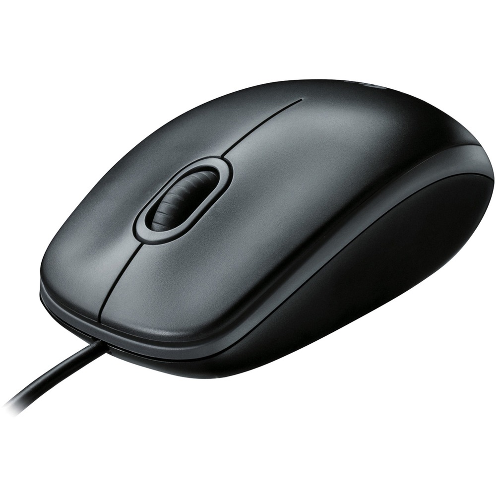 LOG910001439 - B100 Optical USB Mouse offers optical tracking and a comfortable, ambidextrous shape for left-handed and right-handed use. 800 dpi sensitivity delivers precise cursor control so you can edit documents and navigate the Web more efficiently. Simply the mouse into your USB port, and it works right out of the box. Darkfield Laser Tracking allows the mouse to work on a wide range of surfaces includes clear glass (minimum 4mm thickness) and lacquered desks. Corded mouse features three buttons and a 5'9" cable and works with Windows XP, Windows Vista and Windows 7; Mac OS X 10.3.9 or later and Linux kernal 2.4 plus. More from the Manufacturer