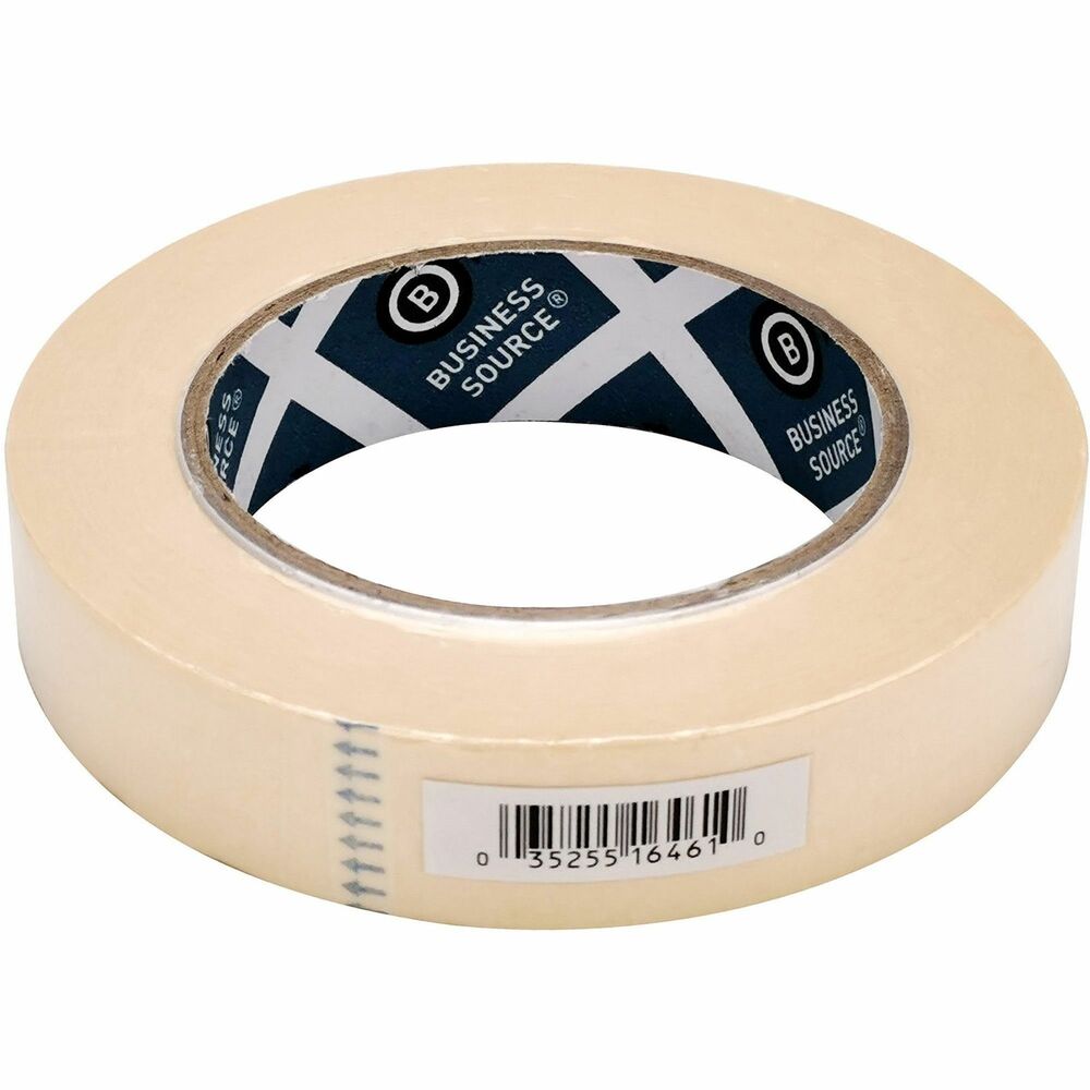 BSN16461 - Utility-purpose, crepe paper-backed tape is designed for holding, bundling, sealing, noncritical masking and many other jobs where pressure-sensitive tape is needed. Design features a 3" core and approximate tensile strength of 8.5 kg. or 18.7 lb. per inch.