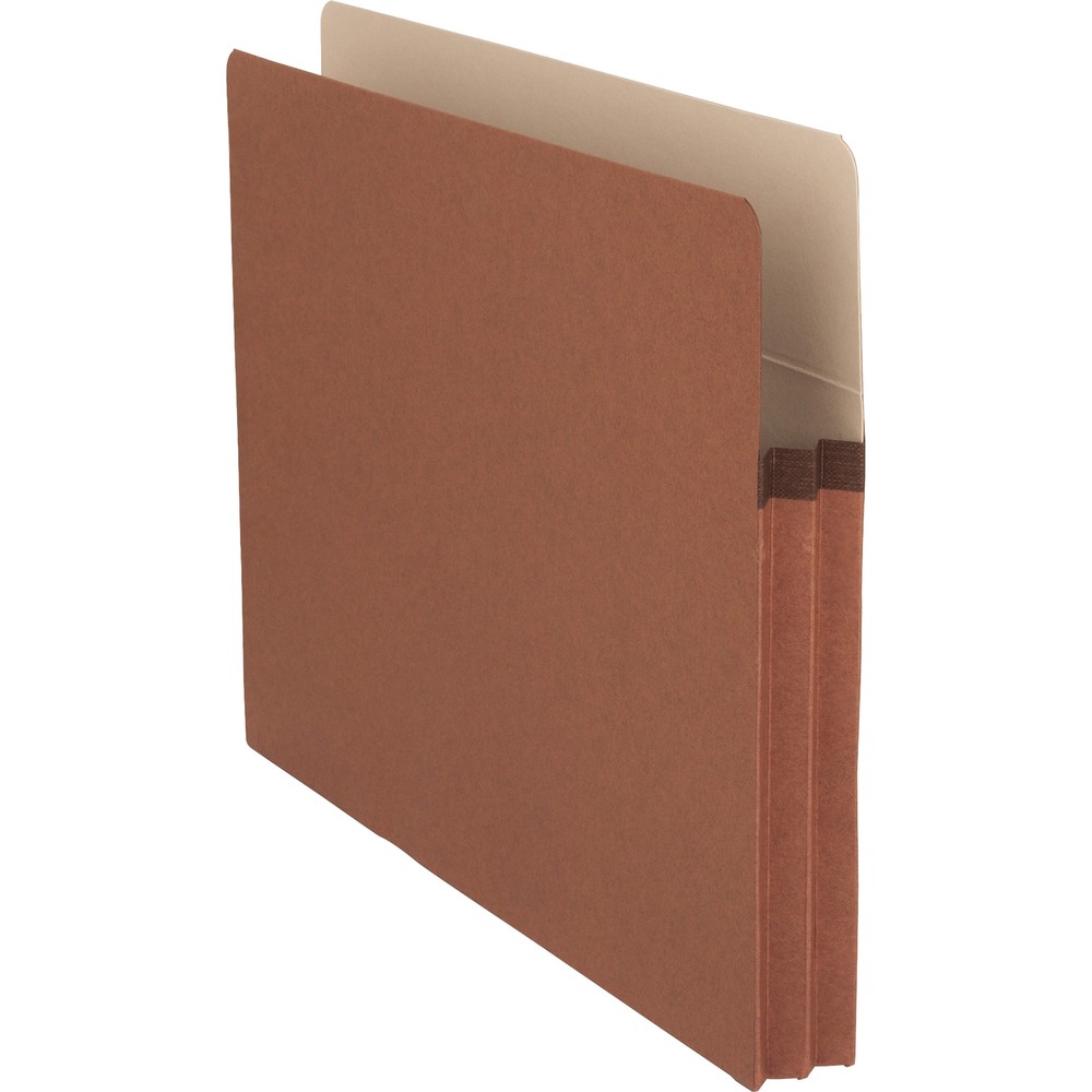 BSN65790 - Sturdy file pocket manages bulky records with an accordion design that easily allows expansion. 1-3/4" expansion holds up to 400 letter-size sheets. Durable, rollover reinforcement at the top of the gusset makes the sides virtually tearproof. Drop-front style offers easy access. File pocket is made of redrope stock.