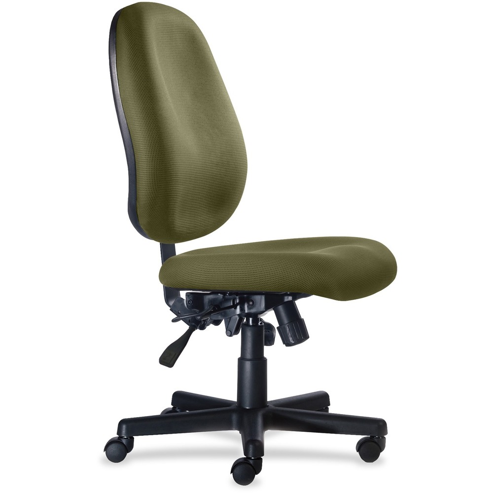 NTF1660R100112 - Versatile, reliable, Agent Mid Back Task Chair meets your seating expectations for small or large spaces. Sturdy, impact-resistant, plastic back protects against wear-and-tear. Padded, fabric seat and back provide a soft, supportive cushioning. Infinite, back-angle adjustment with tilt lock allows you to personalize the angle for comfortable, all-day sitting. Pneumatic-cylinder height adjustment lets you customize height for an optimal experience. Chair also features a rocking-tilt mechanism, center knob tension adjustment and 360-degree swivel. Five-star base with casters provides smooth mobility. Chair is Greenguard certified to produce low chemical emissions. Maximum weight limit is 300 lb.