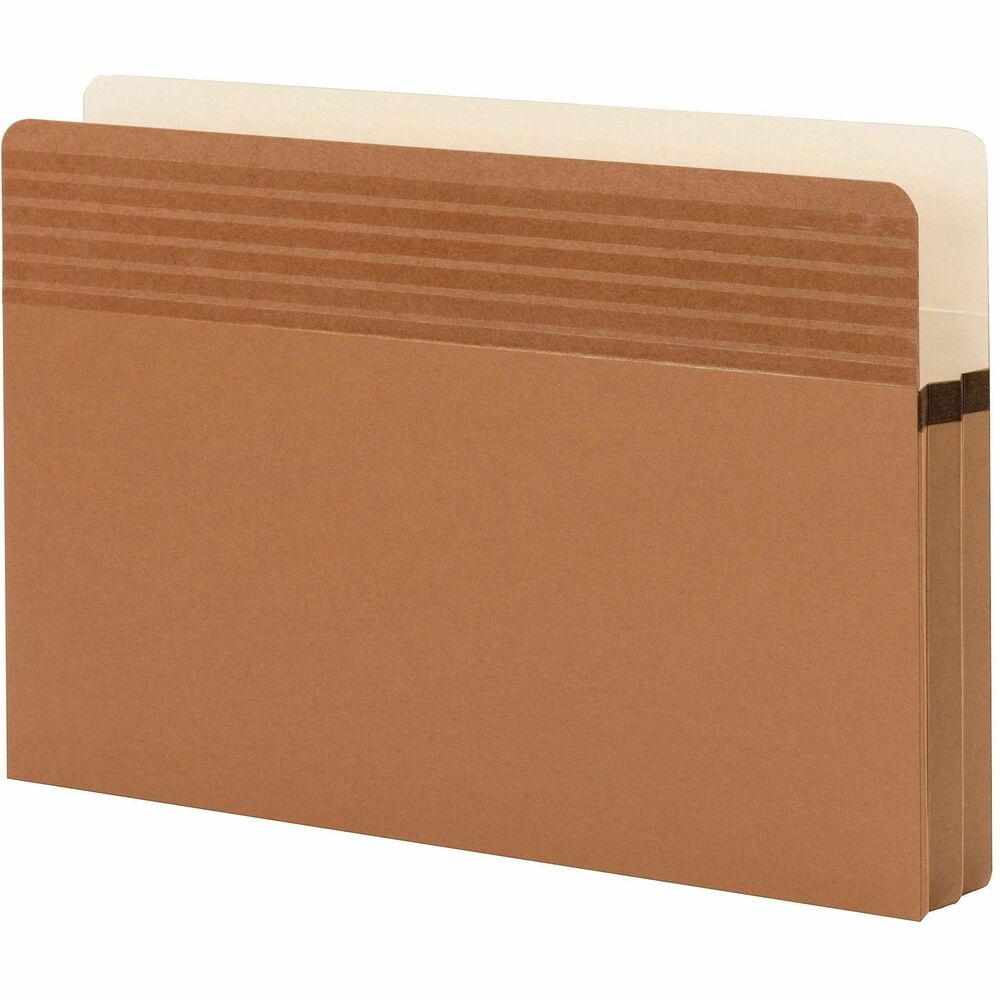 SMD73213 - Easy Grip Pockets feature a special grip strip to provide twice as much grip as a standard pocket. They require less gripping force and strain to pick up out of drawers or to pull off shelves. Sturdy file pockets with a straight-cut tab expand to 1-3/4" , and the rollover tear-resistant reinforcement on the sides make it virtually tearproof. Pockets are ideal for bulky legal or accounting files. Each legal-size pocket is closed on three sides to protect documents. More from the Manufacturer