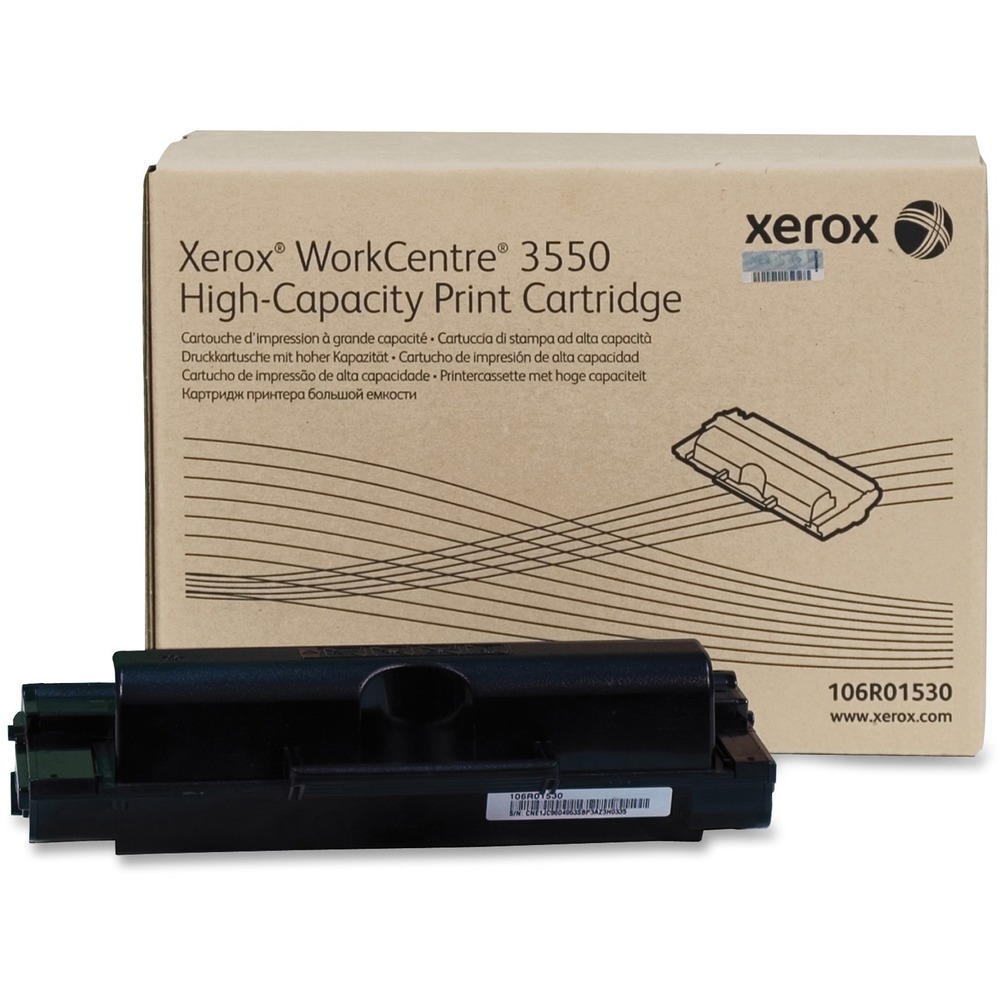 XER106R01530 - High-capacity toner cartridge is designed for use with Xerox WorkCentre 3550. Cartridge yields approximately 11,000 pages.
