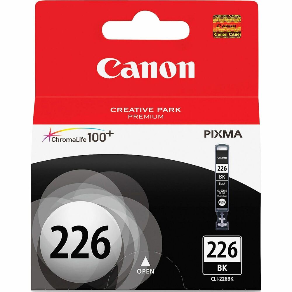 CNMCLI226BK - Genuine Canon Ink delivers long-lasting, beautiful photos and documents. Quality formula improves coloring, color gamut and color fastness. ChromaLife100 Plus system creates enduring, quality photos when used with genuine Canon photo paper. The system of individual ink tanks reduce waste and can save you money. Ink tank is designed for use with Canon Pixma iP4820, iP4920, iX6520, MG5120, MG5220, MG5320, MG6220, MG8120, MG8220, MX712, MX882 and MX892.