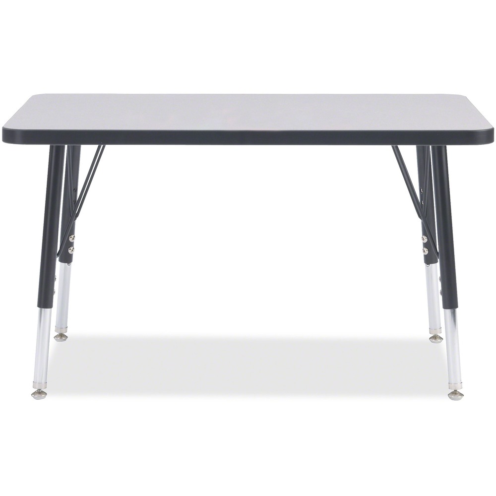 JNT6478JCE180 - Let children safely work on their favorite arts and crafts on this rectangular activity table. Laminate is durable and features an easy-to-clean surface. TRUEdge is permanently thermo-fused to the edges to prevent chipping. Extra-safe, dual-screw steel legs allow you to easily adjust the height of the table. Powder-coated, adjustable legs can be repositioned in 1" increments to provide maximum comfort for children. Leg guides reduce squeaks, prevent snags and eliminate rusting.