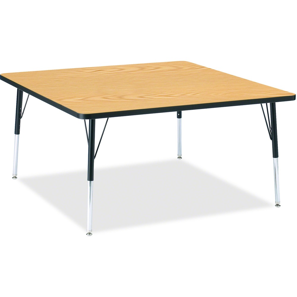 JNT6418JCA210 - Square activity table for adults is perfectly sized to let you work comfortably. Laminate is durable and features an easy-to-clean surface. TRUEdge is permanently thermo-fused to the edges to prevent chipping. Extra-safe, dual-screw steel legs allow you to easily adjust the height of the table. Powder-coated, adjustable legs can be repositioned in 1" increments to provide maximum comfort. Leg guides reduce squeaks, prevent snags and eliminate rusting.