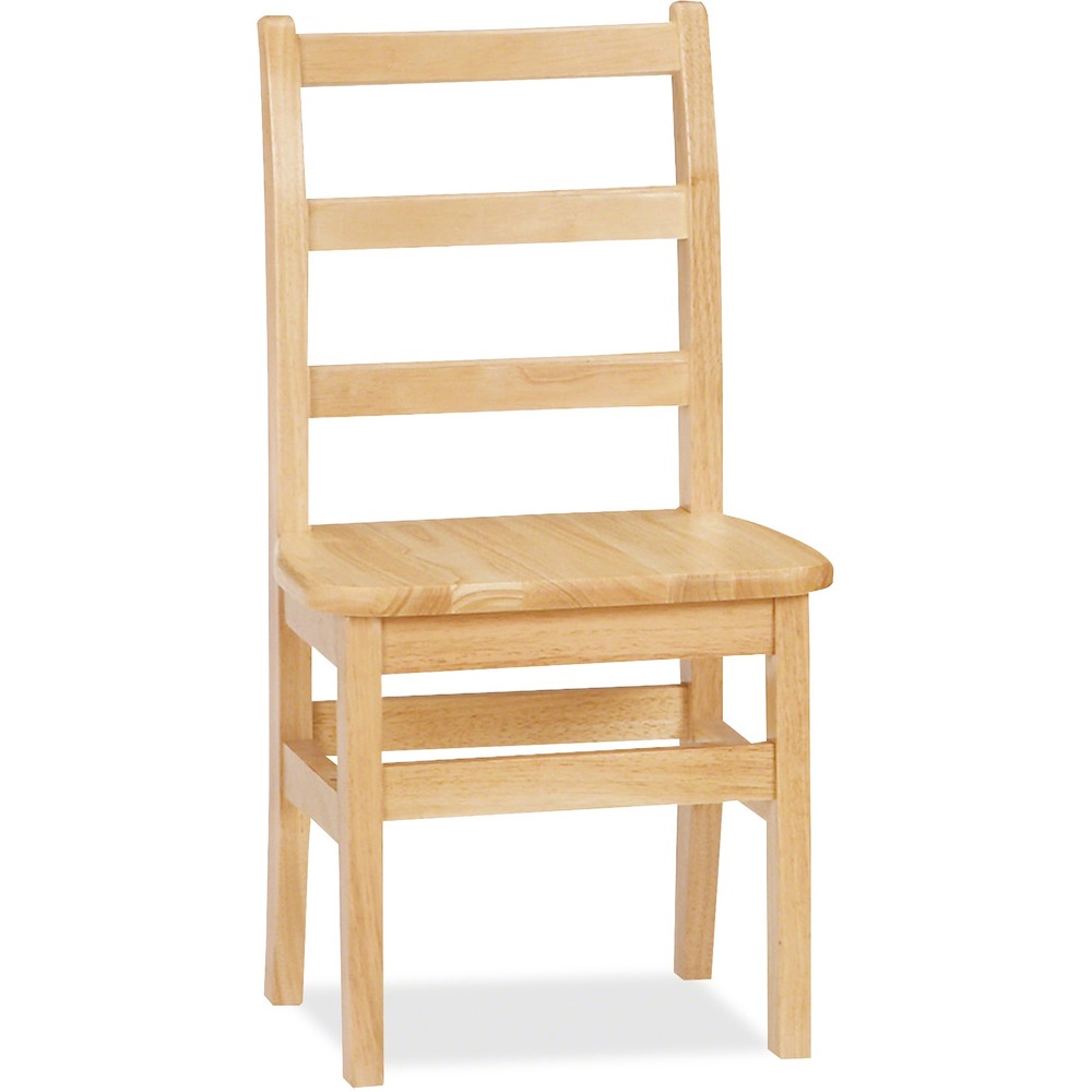 JNT5914JC - Encourage good posture with these ladderback chairs. Rails are properly spaced for child safety. Durable plastic glides won't rust or snag carpets. Solid hardwood construction offers durable, long-lasting use.