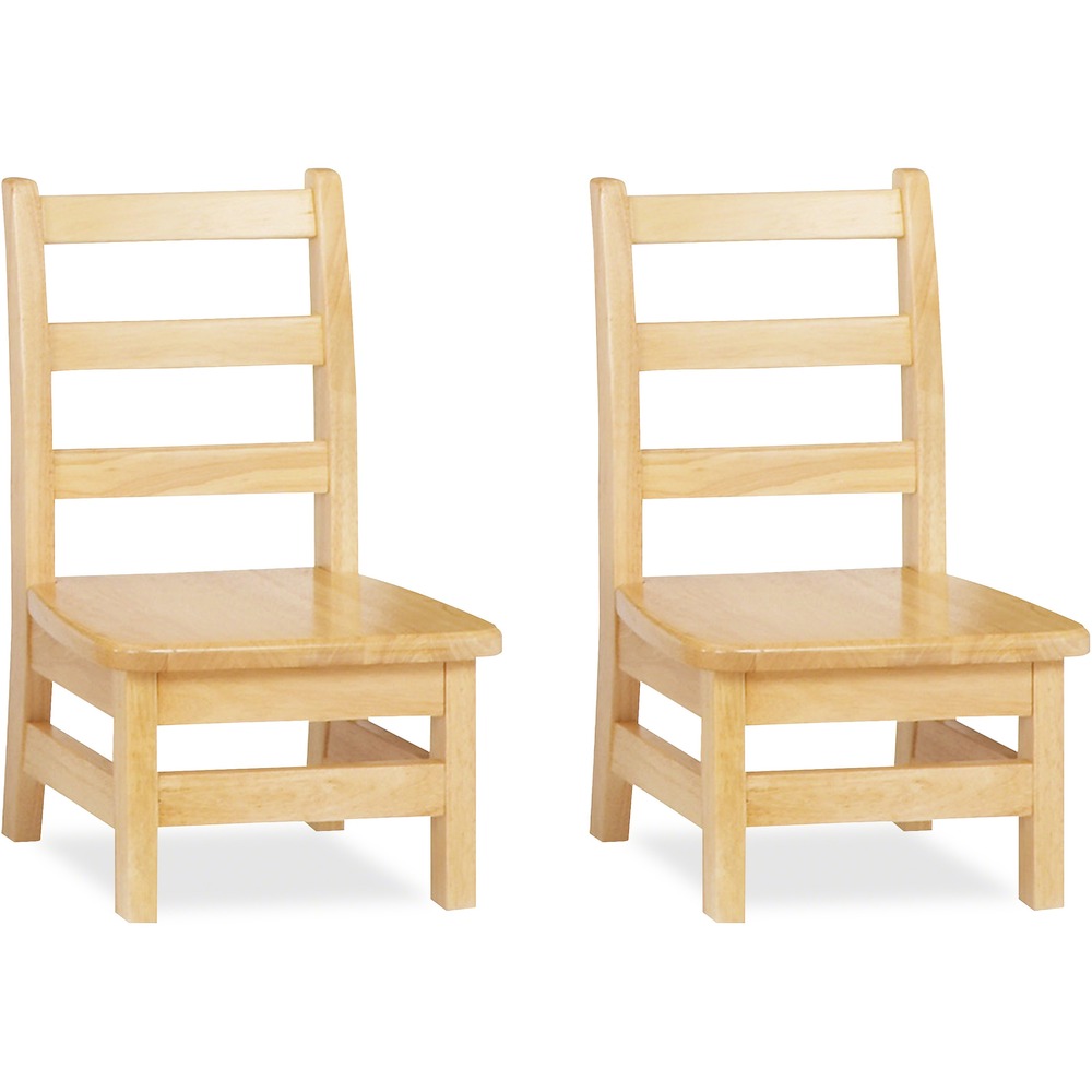 JNT5908JC2 - Encourage good posture with these ladderback chairs. Rails are properly spaced for child safety. Durable plastic glides won't rust or snag carpets. Solid hardwood construction offers durable, long-lasting use.