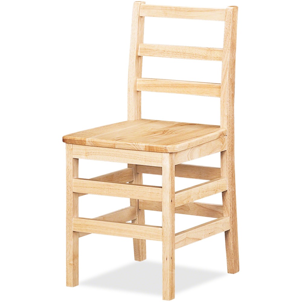 JNT5918JC - Encourage good posture with these ladderback chairs. Rails are properly spaced for child safety. Durable plastic glides won't rust or snag carpets. Solid hardwood construction offers durable, long-lasting use.