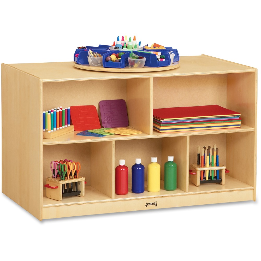 JNT3920JC - Double-sided island provides back-to-back mobile storage with an E-Z to clean worktop. Easy-to-clean finish is as tough as the coating used on gym floors, resists stains and won't yellow. Both sides have five roomy shelves. Kickplates prevent toe and finger pinching. Small objects can't get underneath. Island is made of Baltic birch plywood for sturdy, light-duty storage. Construction employs the dowel-pin technique, increasing already-noteworthy strength. This design leaves the thickness of the material intact where most of the stress occurs.