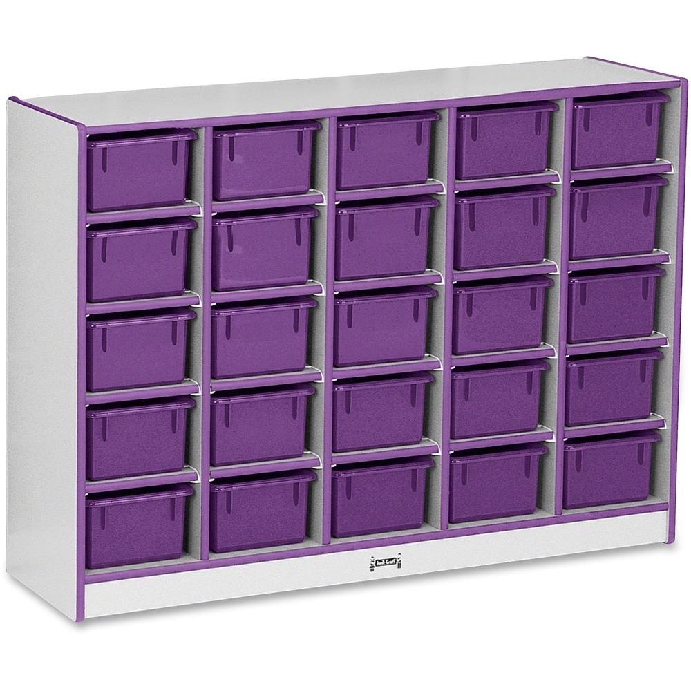 JNT0426JCWW004 - Cubby storage unit with trays encourages an organized classroom. MAXBrackets allow the unit to be moved effortlessly from room to room without causing stress on the wheels and brackets. Wheels are made of hard rubber and won't leave black marks on your floor. Laminate is durable and features an easy-to-clean surface. TRUEdge is permanently thermo-fused to the edges to prevent chipping. Standard Write-n-Wipe recessed backs can be easily wiped clean.