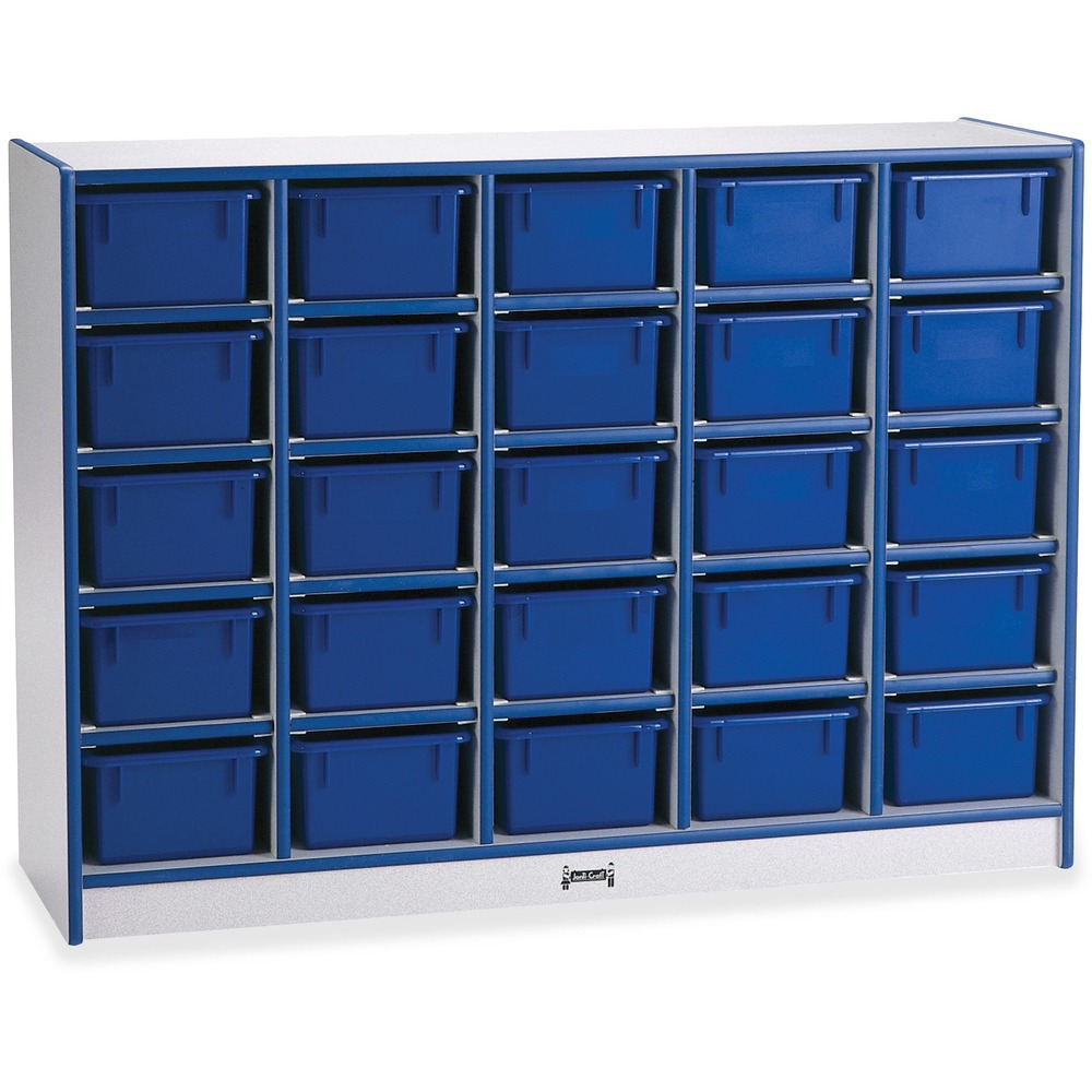 JNT0426JCWW003 - Cubby storage unit with trays encourages an organized classroom. MAXBrackets allow the unit to be moved effortlessly from room to room without causing stress on the wheels and brackets. Wheels are made of hard rubber and won't leave black marks on your floor. Laminate is durable and features an easy-to-clean surface. TRUEdge is permanently thermo-fused to the edges to prevent chipping. Standard Write-n-Wipe recessed backs can be easily wiped clean.
