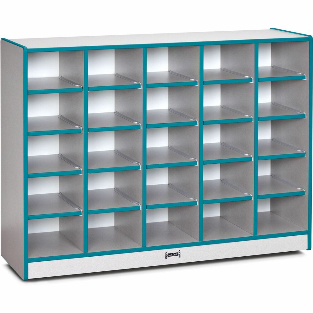 JNT0425JCWW005 - Cubby storage unit encourages an organized classroom. MAXBrackets allow the unit to be moved effortlessly from room to room without causing stress on the wheels and brackets. Wheels are made of hard rubber and won't leave black marks on your floor. Laminate is durable and features an easy-to-clean surface. TRUEdge is permanently thermo-fused to the edges to prevent chipping. Standard Write-n-Wipe recessed backs can be easily wiped clean.