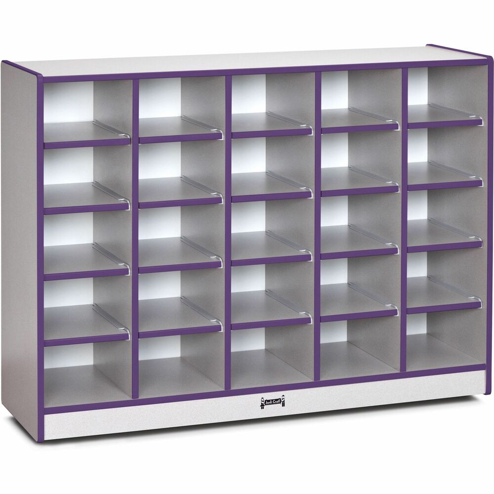 JNT0425JCWW004 - Cubby storage unit encourages an organized classroom. MAXBrackets allow the unit to be moved effortlessly from room to room without causing stress on the wheels and brackets. Wheels are made of hard rubber and won't leave black marks on your floor. Laminate is durable and features an easy-to-clean surface. TRUEdge is permanently thermo-fused to the edges to prevent chipping. Standard Write-n-Wipe recessed backs can be easily wiped clean.